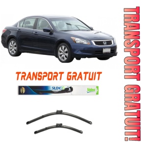 Stergatoare Honda Accord 7 VII Set 2 stergatoare parbriz pentru parbriz pentru Honda Accord 7 VII fabricata in perioada 2003 - 2008, breloc Hella (55 cm / 47.5 cm)