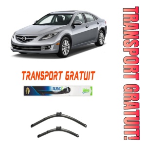 Stergatoare Mazda 6 Set 2 stergatoare parbriz pentru parbriz pentru Mazda 6 fabricata incepand cu 2012, breloc Hella (60 cm / 45 cm)