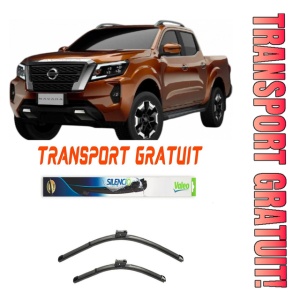 Stergatoare Nissan Np300 Set 2 stergatoare parbriz Valeo 60 cm/45 cm pentru Nissan Np300 Navara (D40) din 2005-2016 (60 cm / 45 cm)