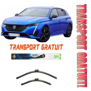 Stergatoare Peugeot 308 III Set 2 stergatoare parbriz Valeo 600/475mm pentru Peugeot 308 III (FB_, FH_, FP_, F3_, FM_) (2021) (60 cm / 40 cm)
