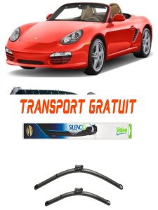 Stergatoare Porsche Boxster Set 2 stergatoare parbriz Valeo pentru Porsche Boxster 2007-2011 (55 cm / 53 cm) accesorii pentru autoturismul tau - masina v20852