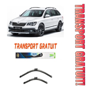 Stergatoare Skoda Superb II Estate Set 2 stergatoare parbriz Valeo 600/475mm pentru Skoda SUPERB II Estate (3T5) (2009-2015) (60 cm / 45 cm)