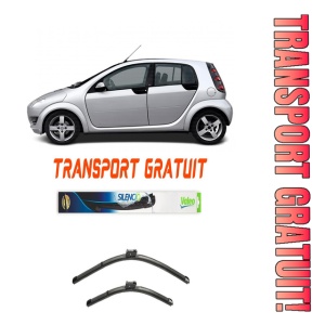 Stergatoare Smart Fortwo Set 2 stergatoare parbriz pentru parbriz pentru Smart Fortwo fabricat in perioada 2004 - 2007, breloc Hella (52.5 cm / 52.5 cm)