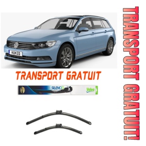 Stergatoare Volkswagen Passat B8 Variant Set 2 stergatoare parbriz Valeo 600/475mm pentru Volkswagen PASSAT B8 Variant (3G5, CB5) (2014-2018) (65 cm / 45 cm)