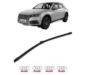 Stergator lamela spate AUDI Q5 Van (FYB, FYG) din 2017 - 2020, pentru luneta auto, Bosch Aerotwin, din cauciuc siliconat rezistent, 4 Stickere Auto AUDI v25138