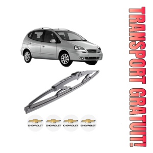 Stergator lamela spate CHEVROLET REZZO MPV (U100) din 2005 - 2009, pentru luneta auto, Bosch Twin, din cauciuc siliconat rezistent, 4 Stickere Auto CHEVROLET - Img 1
