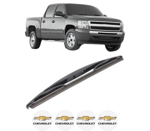 Stergator lamela spate CHEVROLET SILVERADO 1500 din 2007, pentru luneta auto, Bosch Twin, din cauciuc siliconat rezistent, 4 Stickere Auto CHEVROLET v31848