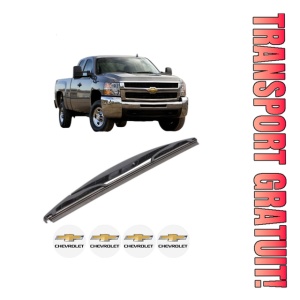 Stergator lamela spate CHEVROLET SILVERADO 2500 HD Extended Cab Pickup din 2008 - 2013, pentru luneta auto, Bosch Twin, din cauciuc siliconat rezistent, 4 Stickere Auto CHEVROLET