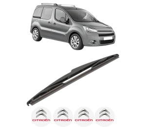 Stergator lamela spate CITROEN BERLINGO MULTISPACE (B9) din 2008 - 2021, pentru luneta auto, Valeo Silencio, din cauciuc siliconat rezistent, 4 Stickere Auto CITROEN v22252