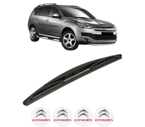 Stergator lamela spate CITROEN C-CROSSER (VU_, VV_) din 2007 - 2012, pentru luneta auto, Bosch Twin, din cauciuc siliconat rezistent, 4 Stickere Auto CITROEN v25678