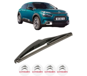 Stergator lamela spate CITROEN C4 CACTUS Van (0B_, 0P_) din 2019, pentru luneta auto, Bosch Twin, din cauciuc siliconat rezistent, 4 Stickere Auto CITROEN v23203