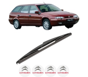 Stergator lamela spate CITROEN XANTIA Estate Van (X2_) din 1997 - 2003, pentru luneta auto, Valeo Silencio, din cauciuc siliconat rezistent, 4 Stickere Auto CITROEN v22192