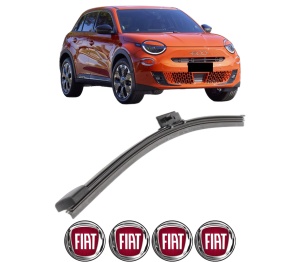 Stergator lamela spate FIAT 600e / 600 (365_, 364_) din 2023, pentru luneta auto, Bosch Aerotwin, din cauciuc siliconat rezistent, 4 Stickere Auto FIAT v25318