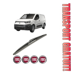 Stergator lamela spate FIAT DOBLO Box Body/MPV (510_, 511_) din 2022 - 2023, pentru luneta auto, Bosch Twin, din cauciuc siliconat rezistent, 4 Stickere Auto FIAT
