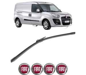 Stergator lamela spate FIAT DOBLO Bus (263_) din 2010 - 2023, pentru luneta auto, Bosch Aerotwin, din cauciuc siliconat rezistent, 4 Stickere Auto FIAT v24283