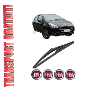 Stergator lamela spate FIAT PUNTO EVO (199_) din 2008 - 2012, pentru luneta auto, Valeo Silencio, din cauciuc siliconat rezistent, 4 Stickere Auto FIAT