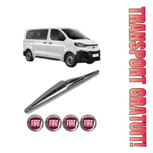 Stergator lamela spate FIAT SCUDO Bus din 2007 - 2023, pentru luneta auto, Bosch Twin, din cauciuc siliconat rezistent, 4 Stickere Auto FIAT