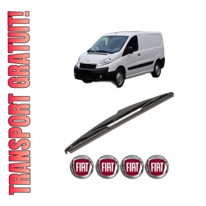 Stergator lamela spate FIAT SCUDO Van (270_, 272_) din 2007 - 2016, pentru luneta auto, Valeo Silencio, din cauciuc siliconat rezistent, 4 Stickere Auto FIAT