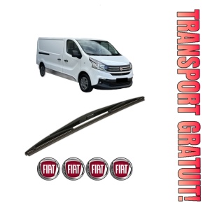 Stergator lamela spate FIAT TALENTO Van (296_) din 2016, pentru luneta auto, Bosch Twin, din cauciuc siliconat rezistent, 4 Stickere Auto FIAT