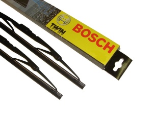 Stergator lamela spate FORD FOCUS II (DA_, HCP, DP) din 2004 - 2012, pentru luneta auto, Bosch Twin, din cauciuc siliconat rezistent, 4 Stickere Auto FORD v33632