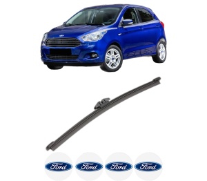 Stergator lamela spate FORD KA+ III (UK, FK) din 2016, pentru luneta auto, Valeo Silencio, din cauciuc siliconat rezistent, 4 Stickere Auto FORD v17278