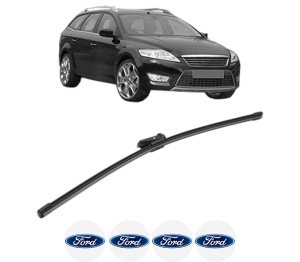 Stergator lamela spate FORD MONDEO IV (BA7) din 2007 - 2015, pentru luneta auto, Valeo Silencio Xtrm, din cauciuc siliconat rezistent, 4 Stickere Auto FORD v21298