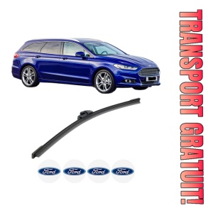 Stergator lamela spate FORD MONDEO V Turnier (CF) din 2014, pentru luneta auto, Bosch Aerotwin, din cauciuc siliconat rezistent, 4 Stickere Auto FORD