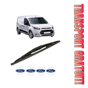 Stergator lamela spate FORD TRANSIT CONNECT V408 Box Body/MPV din 2013, pentru luneta auto, Bosch Twin, din cauciuc siliconat rezistent, 4 Stickere Auto FORD