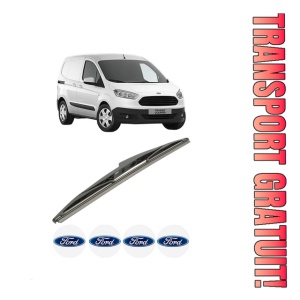 Stergator lamela spate FORD TRANSIT COURIER B460 Box Body/MPV din 2014 - 2023, pentru luneta auto, Bosch Twin, din cauciuc siliconat rezistent, 4 Stickere Auto FORD