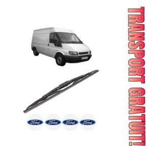 Stergator lamela spate FORD TRANSIT Van (FA_ _) din 2000 - 2014, pentru luneta auto, Bosch Twin, din cauciuc siliconat rezistent, 4 Stickere Auto FORD
