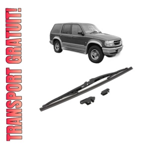 Stergator lamela spate FORD USA EXPLORER (U2, U_) din 1999 - 2002, pentru luneta auto, Valeo Silencio, din cauciuc siliconat rezistent, 4 Stickere Auto FORD USA