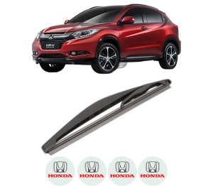 Stergator lamela spate HONDA HR-V (RU) din 2014, pentru luneta auto, Valeo Silencio, din cauciuc siliconat rezistent, 4 Stickere Auto HONDA v16738