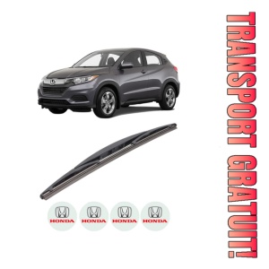 Stergator lamela spate HONDA HR-V (RV) din 2021, pentru luneta auto, Bosch Twin, din cauciuc siliconat rezistent, 4 Stickere Auto HONDA