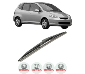 Stergator lamela spate HONDA JAZZ II (GD_, GE3, GE2) din 2002 - 2008, pentru luneta auto, Bosch Twin, din cauciuc siliconat rezistent, 4 Stickere Auto HONDA v28117