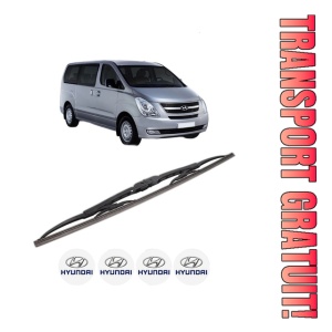 Stergator lamela spate HYUNDAI H-1 Travel (TQ) din 2008, pentru luneta auto, Bosch Twin, din cauciuc siliconat rezistent, 4 Stickere Auto HYUNDAI