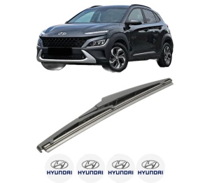 Stergator lamela spate HYUNDAI KONA SUV Van (OS, OSE, OSI) din 2017, pentru luneta auto, Bosch Twin, din cauciuc siliconat rezistent, 4 Stickere Auto HYUNDAI v24528