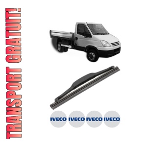 Stergator lamela spate Iveco DAILY IV Platform/Chassis din 2006 - 2011, pentru luneta auto, Valeo Silencio, din cauciuc siliconat rezistent, 4 Stickere Auto Iveco