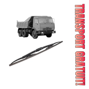Stergator lamela spate KAMAZ 53205 din 2006, pentru luneta auto, Bosch Twin, din cauciuc siliconat rezistent, 4 Stickere Auto KAMAZ