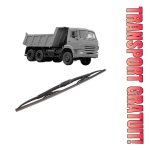 Stergator lamela spate KAMAZ 65111 din 2000, pentru luneta auto, Bosch Twin, din cauciuc siliconat rezistent, 4 Stickere Auto KAMAZ