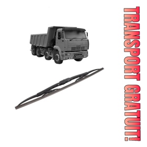 Stergator lamela spate KAMAZ 6540 din 2002, pentru luneta auto, Bosch Twin, din cauciuc siliconat rezistent, 4 Stickere Auto KAMAZ