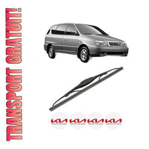Stergator lamela spate KIA CARENS I MPV (FC, FJ) din 2000 - 2007, pentru luneta auto, Valeo Silencio, din cauciuc siliconat rezistent, 4 Stickere Auto KIA