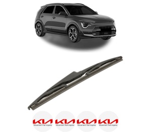 Stergator lamela spate KIA NIRO II (SG2) din 2022, pentru luneta auto, Bosch Twin, din cauciuc siliconat rezistent, 4 Stickere Auto KIA v22543