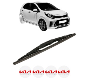 Stergator lamela spate KIA PICANTO III (JA) din 2017, pentru luneta auto, Bosch Twin, din cauciuc siliconat rezistent, 4 Stickere Auto KIA v31308