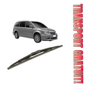 Stergator lamela spate LANCIA VOYAGER MPV (404_) din 2011 - 2014, pentru luneta auto, Bosch Twin, din cauciuc siliconat rezistent, 4 Stickere Auto LANCIA