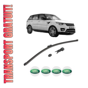 Stergator lamela spate LAND ROVER RANGE ROVER SPORT II (L494) din 2013 - 2022, pentru luneta auto, Valeo HydroConnect, din cauciuc siliconat rezistent, 4 Stickere Auto LAND ROVER