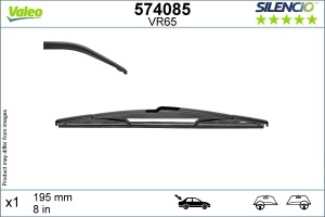 Stergator lamela spate LEXUS CT (ZWA10_) din 2011, pentru luneta auto, Valeo Silencio, din cauciuc siliconat rezistent, 4 Stickere Auto LEXUS v16331