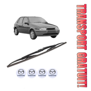 Stergator lamela spate MAZDA 121 III (JASM, JBSM) din 1996 - 2003, pentru luneta auto, Bosch Twin, din cauciuc siliconat rezistent, 4 Stickere Auto MAZDA