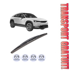 Stergator lamela spate MAZDA MX-30 (DR) din 2020, pentru luneta auto, Bosch Twin, din cauciuc siliconat rezistent, 4 Stickere Auto MAZDA