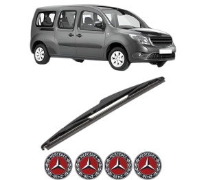 Stergator lamela spate MERCEDES-BENZ CITAN MPV (W415) din 2012 - 2021, pentru luneta auto, Valeo Silencio, din cauciuc siliconat rezistent, 4 Stickere Auto MERCEDES-BENZ v18478