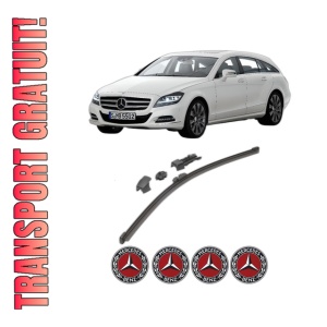 Stergator lamela spate MERCEDES-BENZ CLS Shooting Brake (X218) din 2012 - 2017, pentru luneta auto, Valeo HydroConnect, din cauciuc siliconat rezistent, 4 Stickere Auto MERCEDES-BENZ